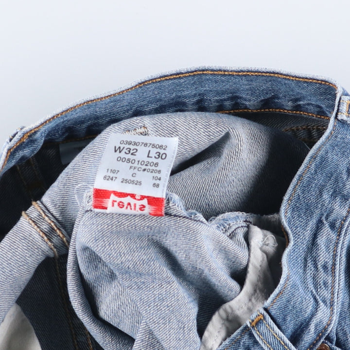 Levi's 501 straight denim pants for men, size W32 cotton blue type Vintage Second Hand