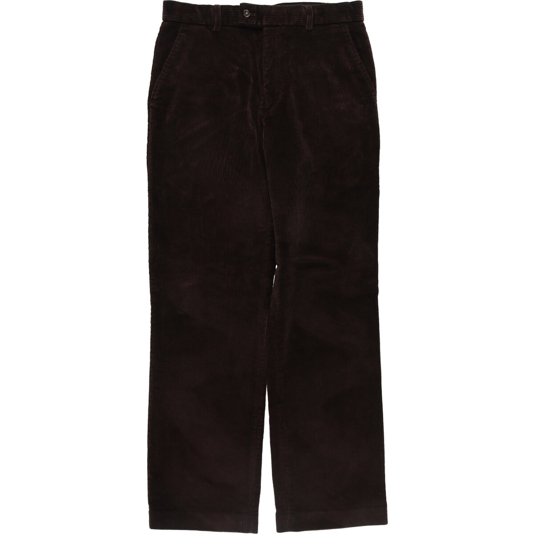 CHARLES TYRWHITT Corduroy Pants for Men, W33 equivalent cotton brown type Vintage Second Hand