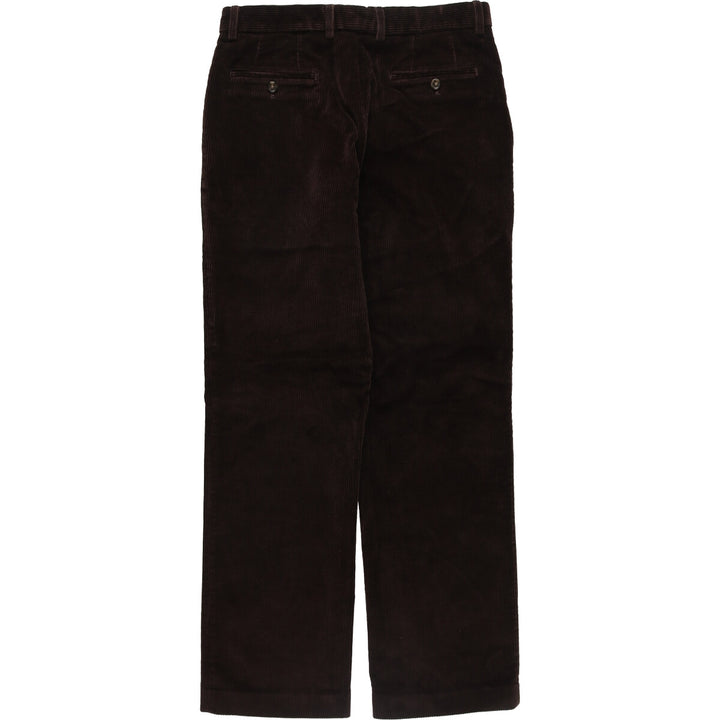 CHARLES TYRWHITT Corduroy Pants for Men, W33 equivalent cotton brown type Vintage Second Hand