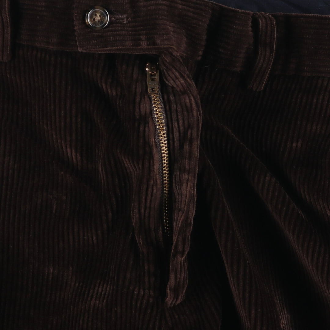 CHARLES TYRWHITT Corduroy Pants for Men, W33 equivalent cotton brown type Vintage Second Hand