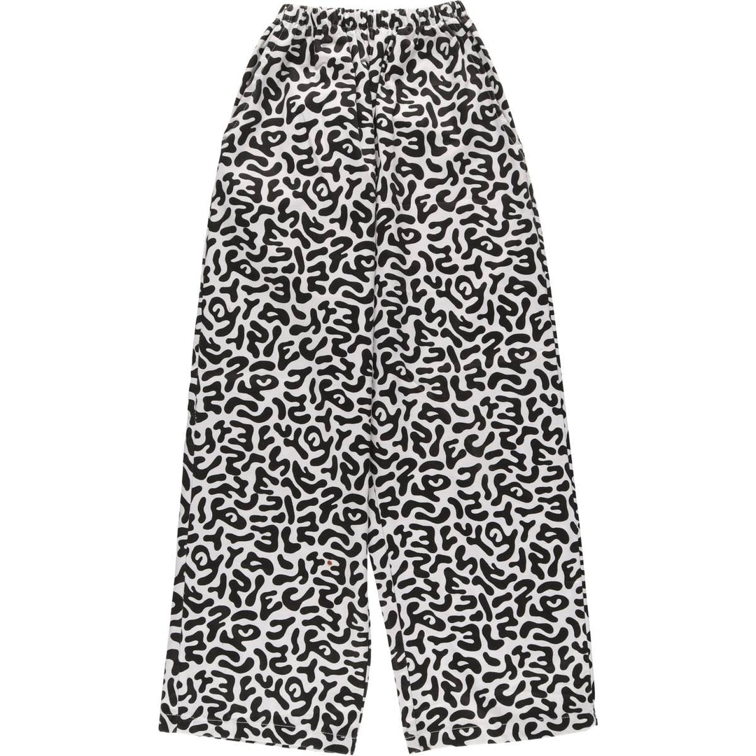 South Korean military camouflage pattern bacterial camo military pants men's size S polyester black type Vintage Second Hand