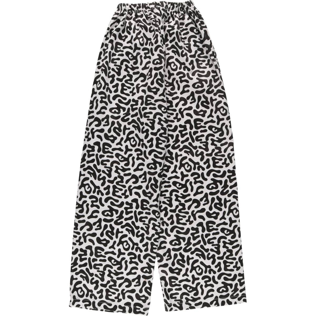 South Korean military camouflage pattern bacterial camo military pants men's size S polyester black type Vintage Second Hand