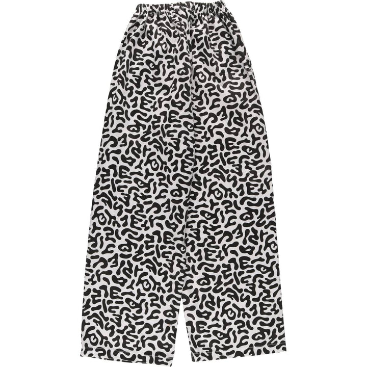 South Korean military camouflage pattern bacterial camo military pants men's size S polyester black type Vintage Second Hand