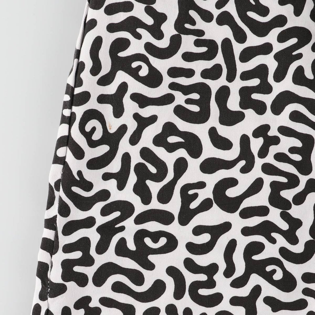 South Korean military camouflage pattern bacterial camo military pants men's size S polyester black type Vintage Second Hand