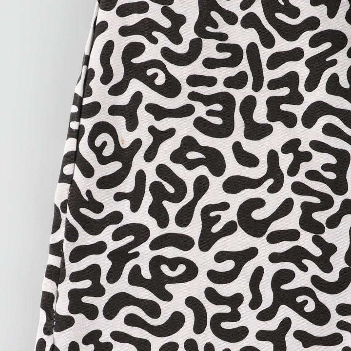 South Korean military camouflage pattern bacterial camo military pants men's size S polyester black type Vintage Second Hand