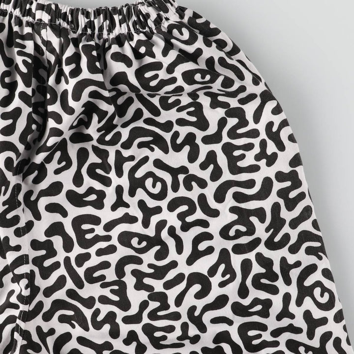 South Korean military camouflage pattern bacterial camo military pants men's size S polyester black type Vintage Second Hand