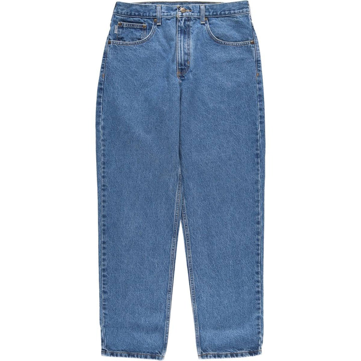 Carhartt Relaxed Fit Tapered Denim Pants for Men, W34 equivalent cotton blue type Vintage Second Hand