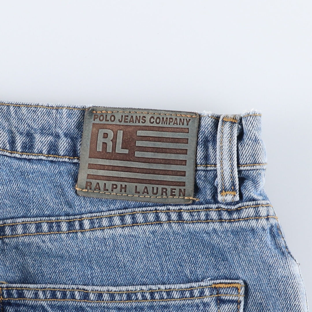 Ralph Lauren POLO JEANS COMPANY tapered denim pants for men, W33 equivalent cotton Blue type light blue Vintage Second Hand