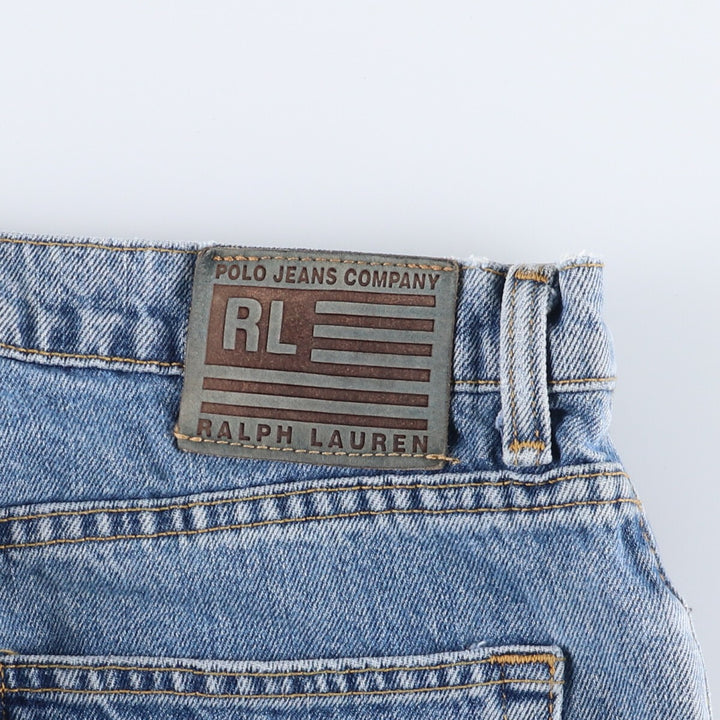 Ralph Lauren POLO JEANS COMPANY tapered denim pants for men, W33 equivalent cotton Blue type light blue Vintage Second Hand