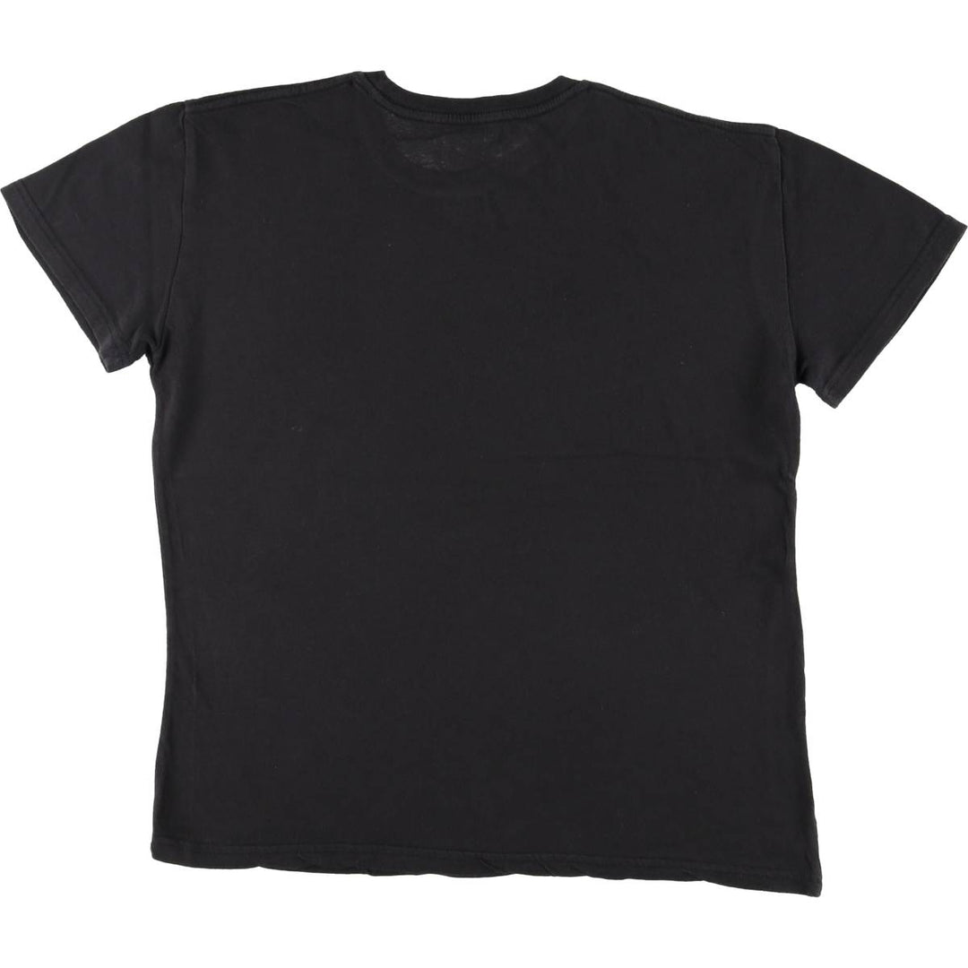 DEF LEPPARD Def Leppard Band T-shirt Band T Men's L size cotton black type Vintage Second Hand