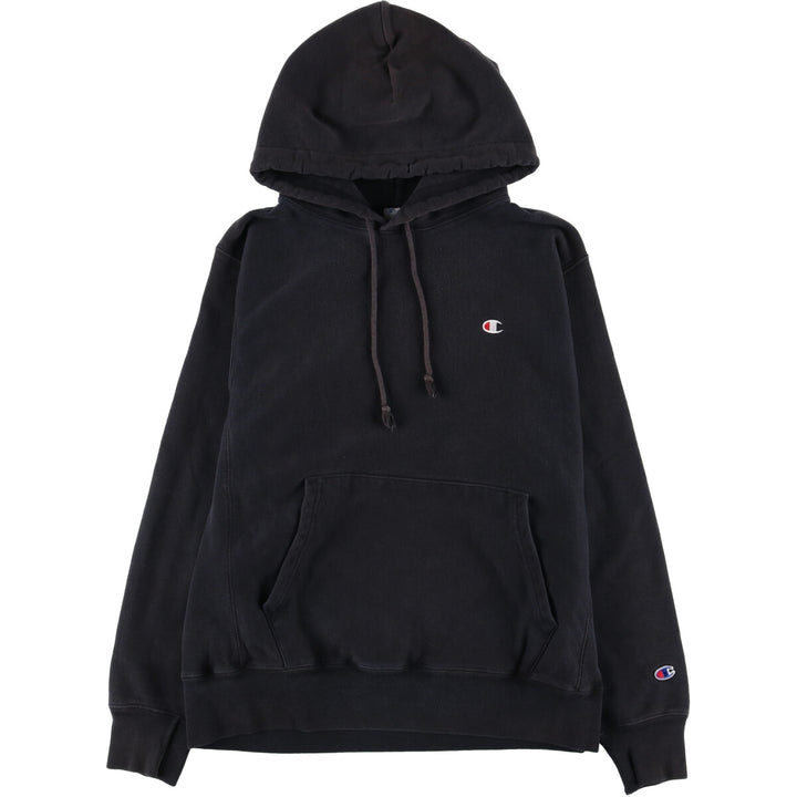 Champion REVERSE WEAVE Reverse Weave Sweat Pullover Hoodie Men's M cotton black type Vintage Second Hand