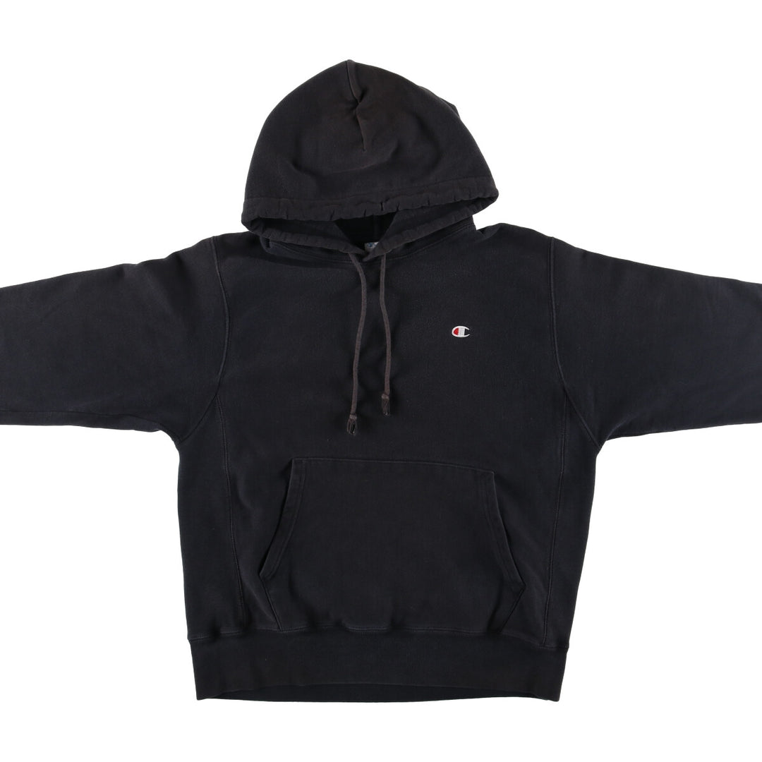 Champion REVERSE WEAVE Reverse Weave Sweat Pullover Hoodie Men's M cotton black type Vintage Second Hand