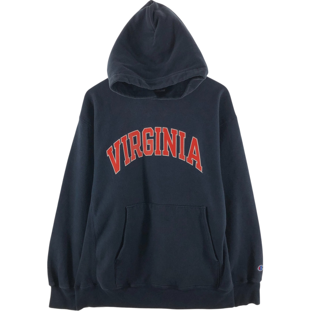 Champion REVERSE WEAVE Reverse Weave College Sweat Pullover Hoodie Men's L size cotton navy blue type Vintage Second Hand