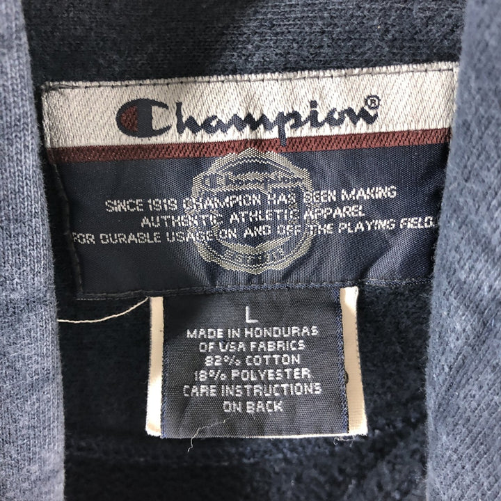Champion REVERSE WEAVE Reverse Weave College Sweat Pullover Hoodie Men's L size cotton navy blue type Vintage Second Hand
