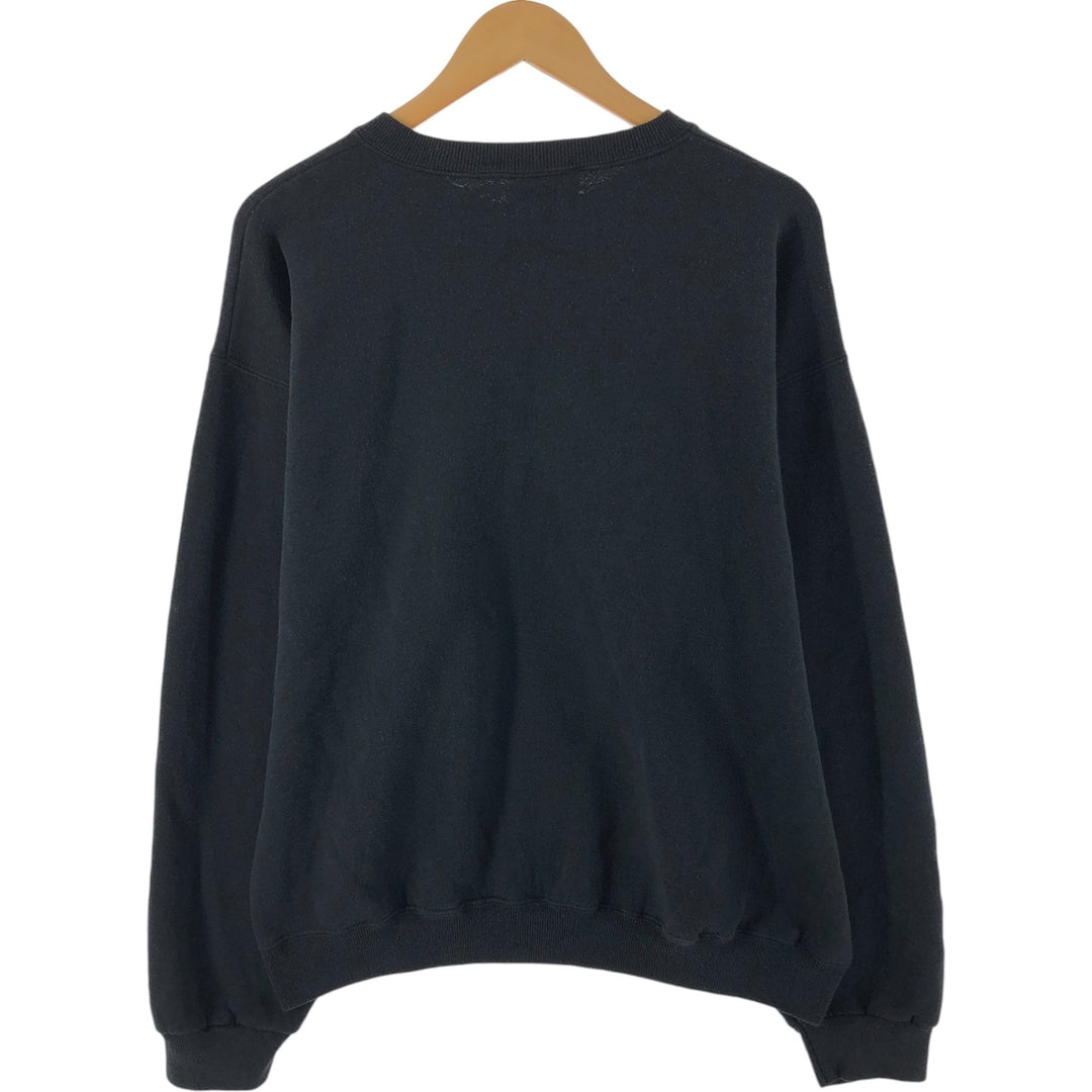 90'S Lee Heavy Weight Advertising Sweatshirt, Made in USA, Men's L Size, Vintage cotton black type Vintage Second Hand