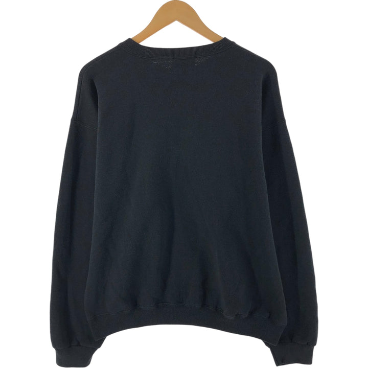 90'S Lee Heavy Weight Advertising Sweatshirt, Made in USA, Men's L Size, Vintage cotton black type Vintage Second Hand