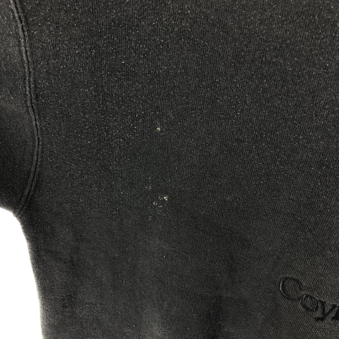 90'S Lee Heavy Weight Advertising Sweatshirt, Made in USA, Men's L Size, Vintage cotton black type Vintage Second Hand