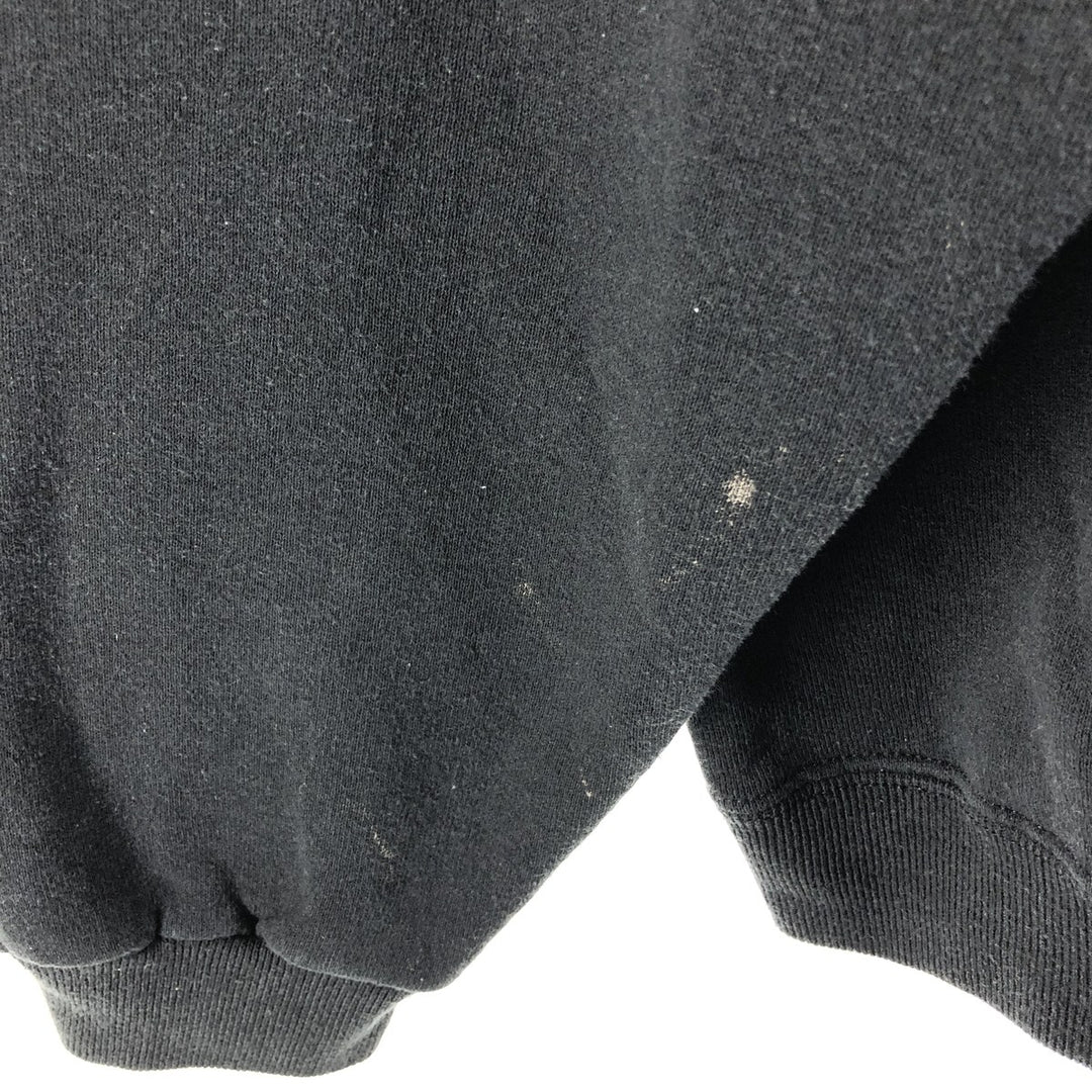 90'S Lee Heavy Weight Advertising Sweatshirt, Made in USA, Men's L Size, Vintage cotton black type Vintage Second Hand
