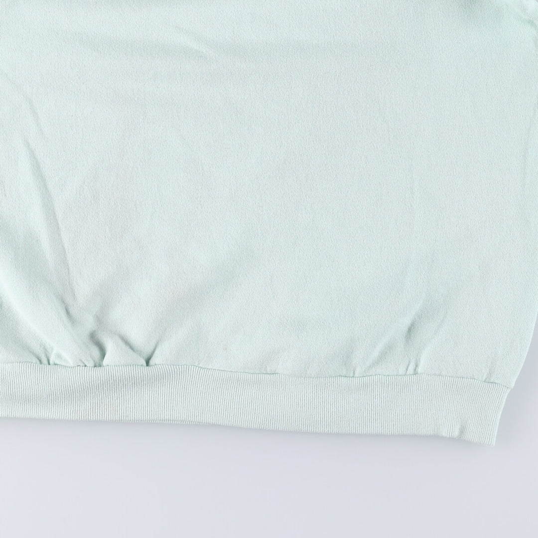 Vintage 80s-90'S Jerzees printed sweatshirt, sweatshirt, made in USA, men's XL size cotton Mint green Vintage Second Hand
