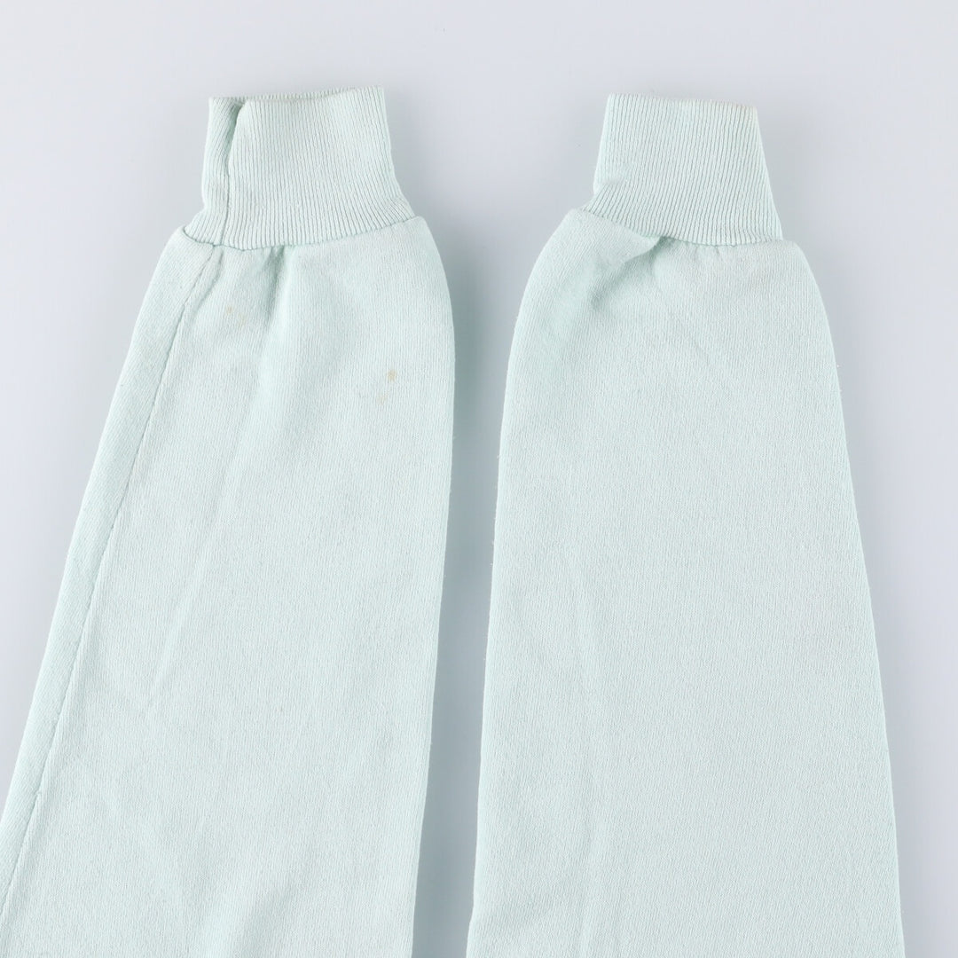 Vintage 80s-90'S Jerzees printed sweatshirt, sweatshirt, made in USA, men's XL size cotton Mint green Vintage Second Hand