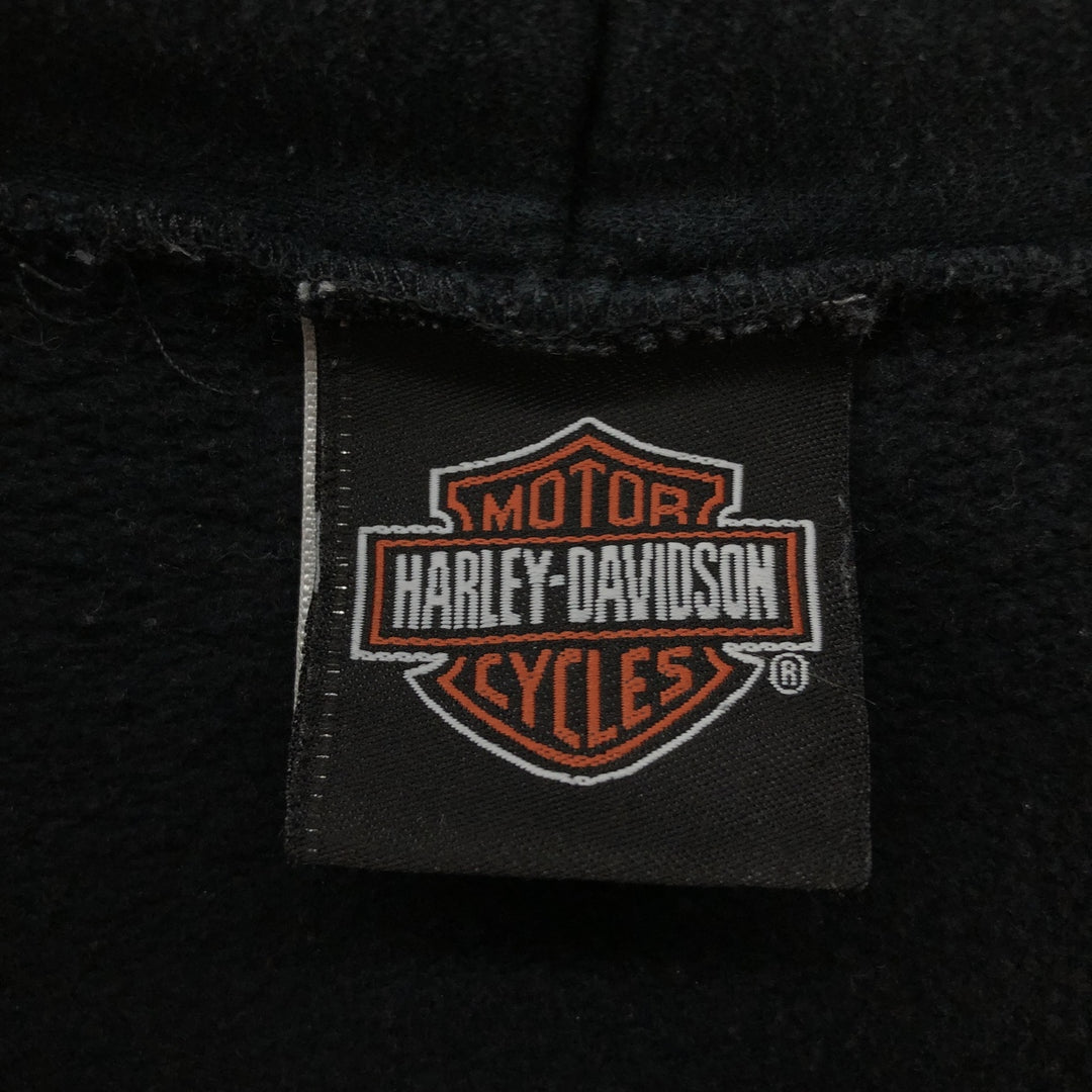 00'S Harley-Davidson Sweatshirt Pullover Hoodie Men's XXL cotton black type Vintage Second Hand