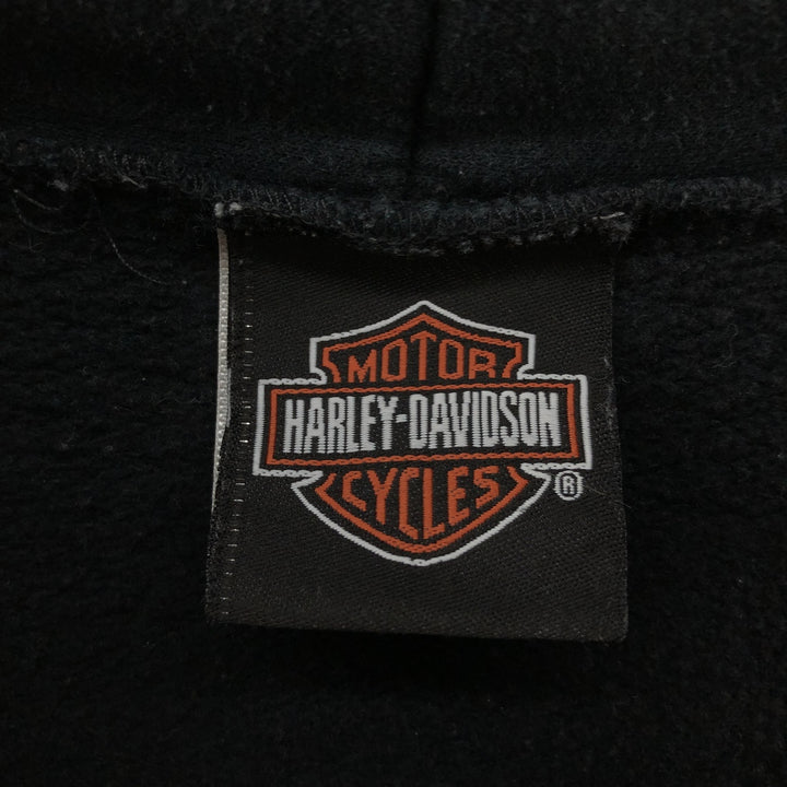 00'S Harley-Davidson Sweatshirt Pullover Hoodie Men's XXL cotton black type Vintage Second Hand