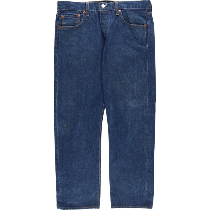 Levi's 501 straight denim pants for men, size W34 cotton blue type Vintage Second Hand