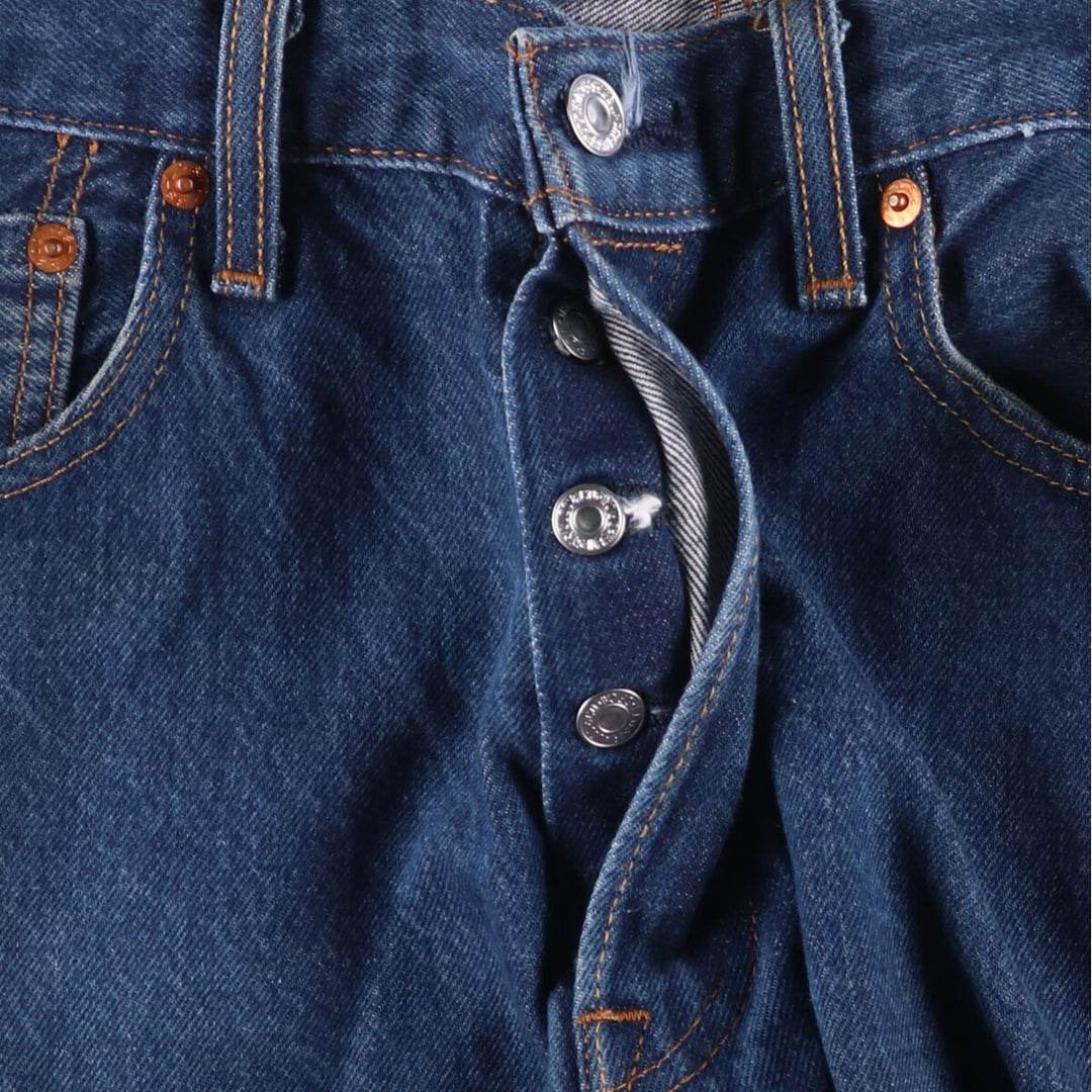 Levi's 501 straight denim pants for men, size W34 cotton blue type Vintage Second Hand
