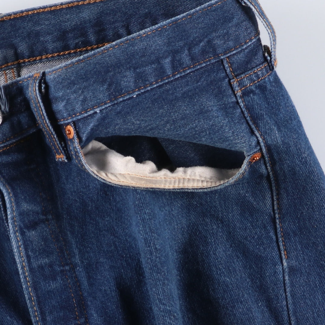 Levi's 501 straight denim pants for men, size W34 cotton blue type Vintage Second Hand