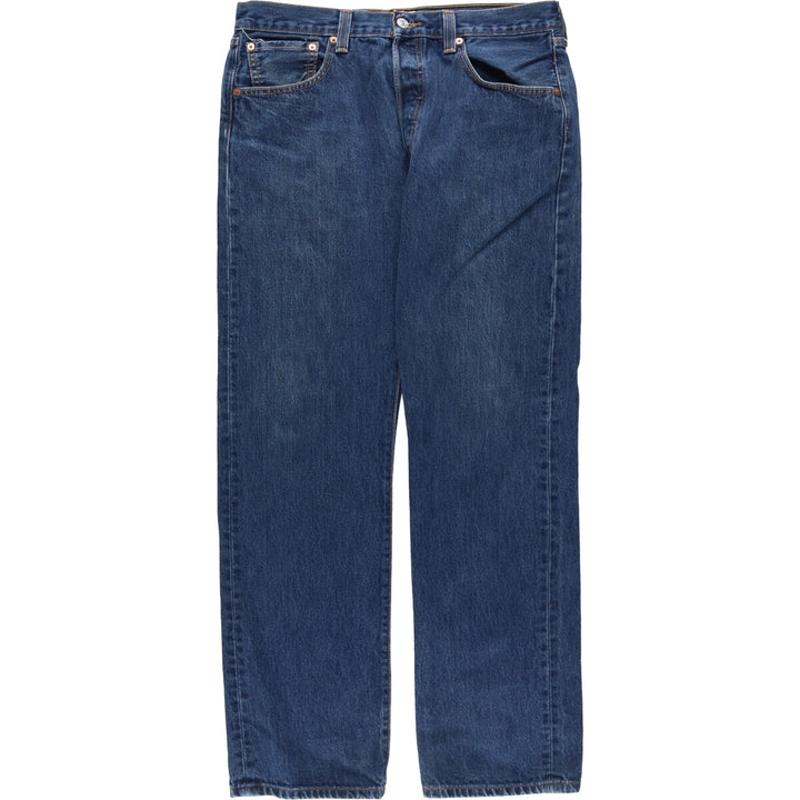 Levi's 501 straight denim pants for men, size W34 cotton blue type Vintage Second Hand