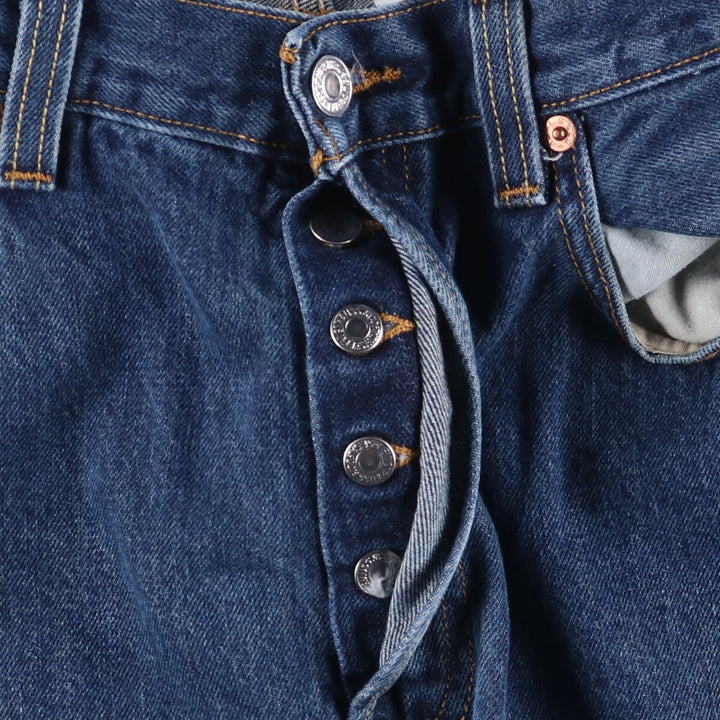 Levi's 501 straight denim pants for men, size W34 cotton blue type Vintage Second Hand