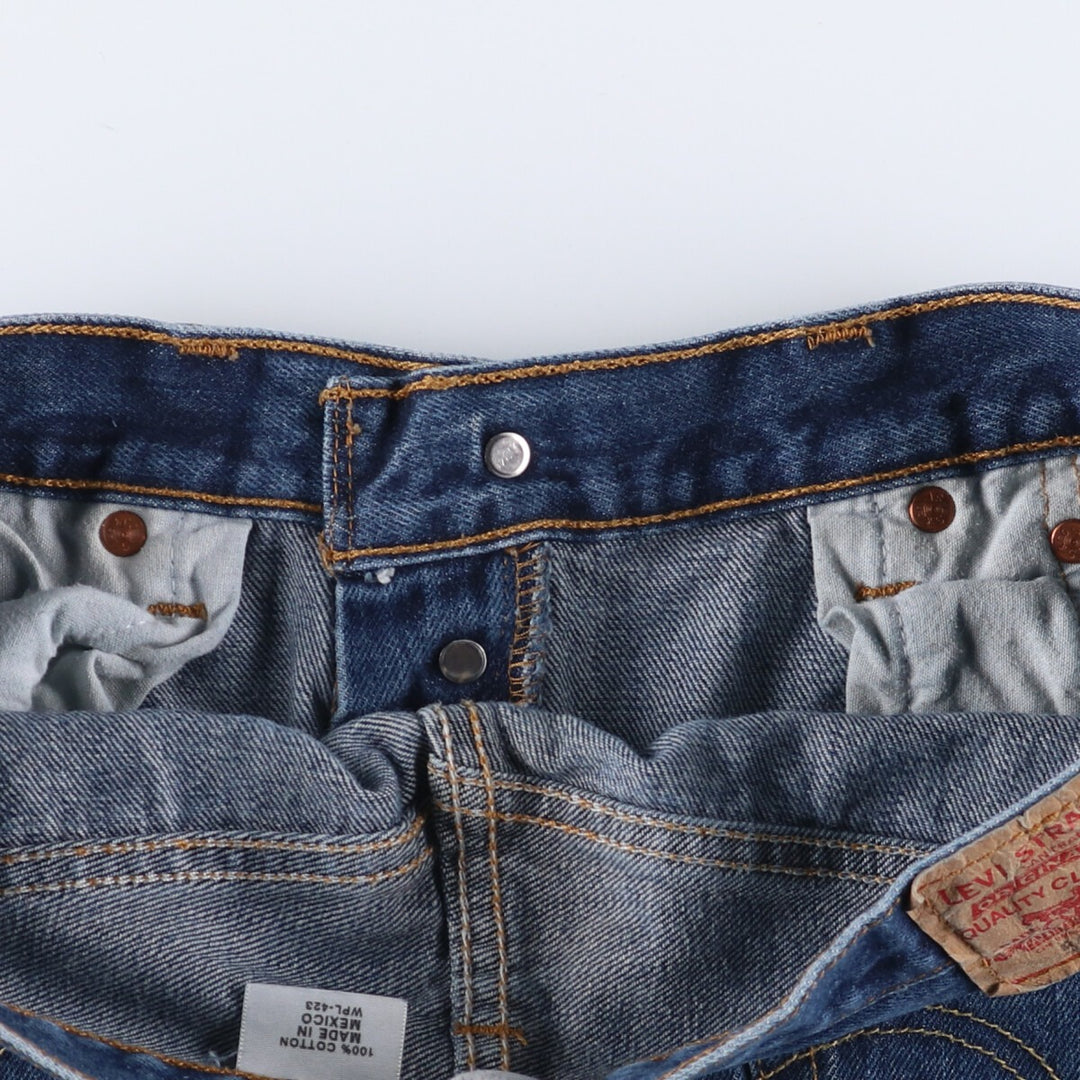 Levi's 501 straight denim pants for men, size W34 cotton blue type Vintage Second Hand