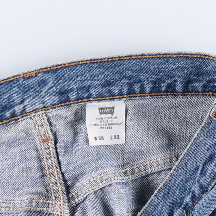 Levi's 501 straight denim pants for men, size W36 cotton blue type Vintage Second Hand