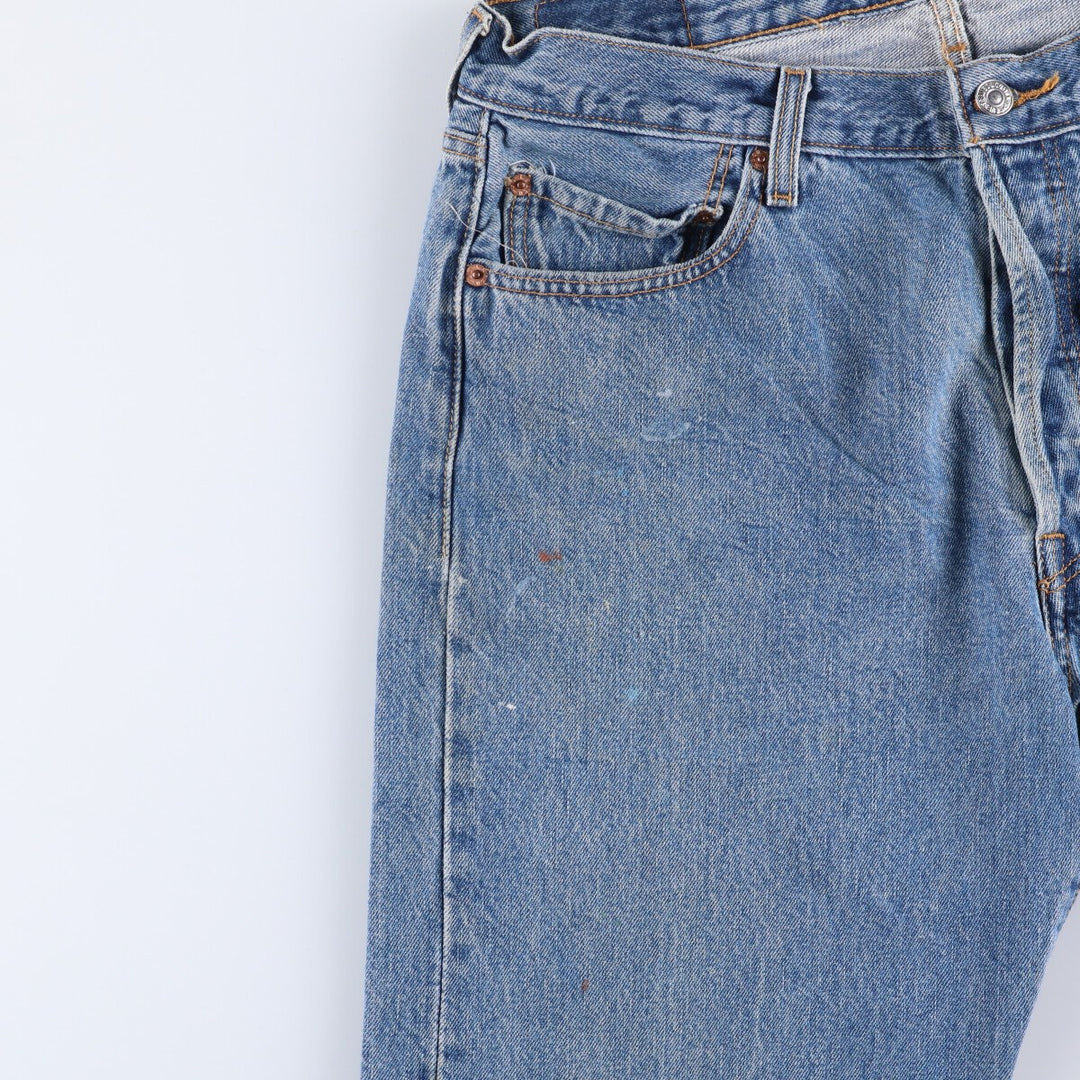 Levi's 501 straight denim pants for men, size W36 cotton blue type Vintage Second Hand