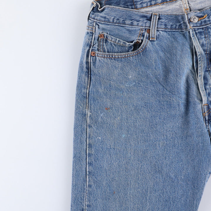 Levi's 501 straight denim pants for men, size W36 cotton blue type Vintage Second Hand