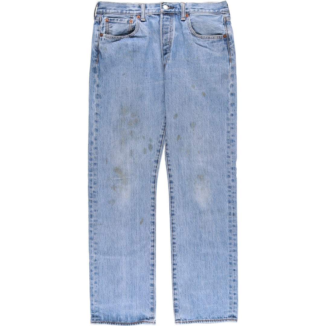 Levi's 501 straight denim pants for men, size W33 cotton blue type Vintage Second Hand