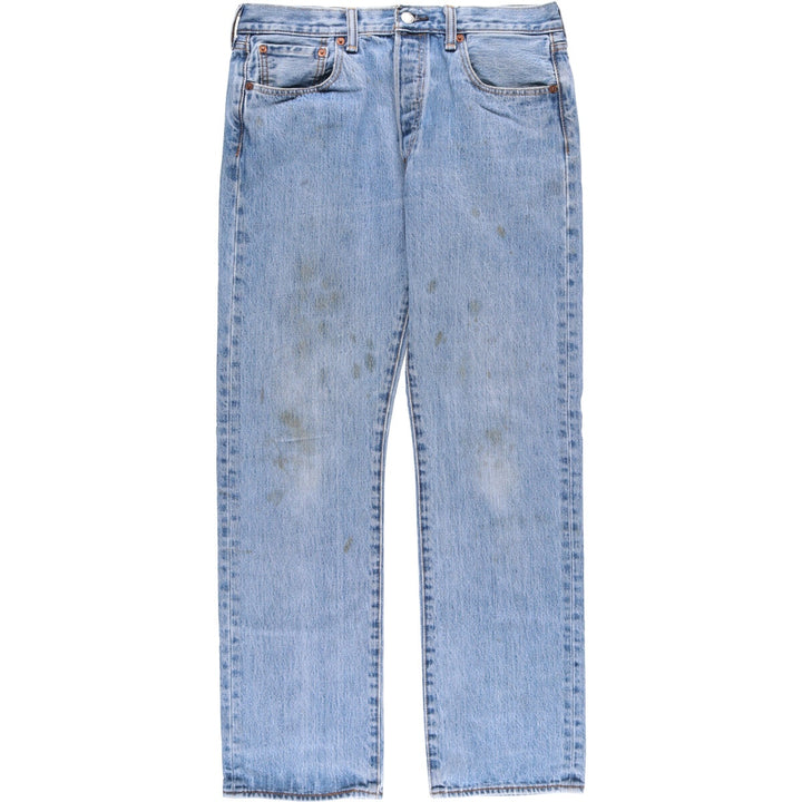 Levi's 501 straight denim pants for men, size W33 cotton blue type Vintage Second Hand