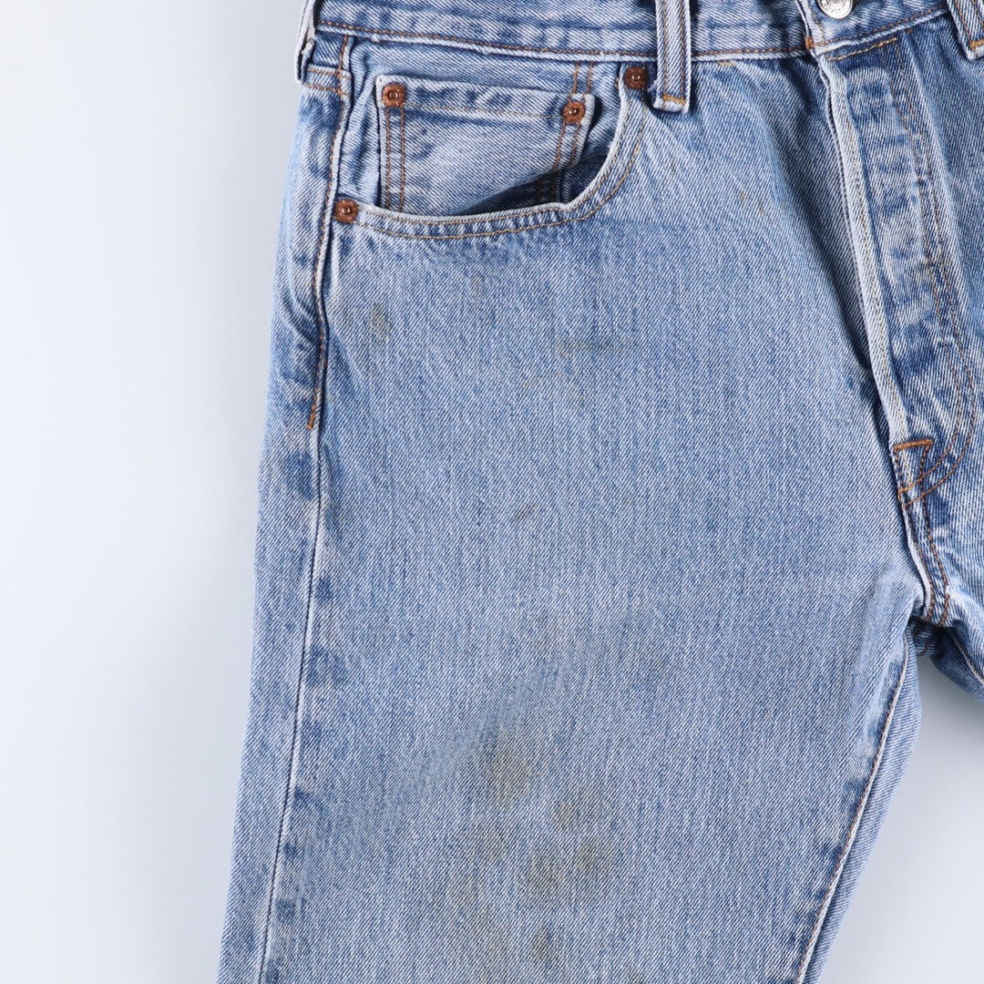 Levi's 501 straight denim pants for men, size W33 cotton blue type Vintage Second Hand