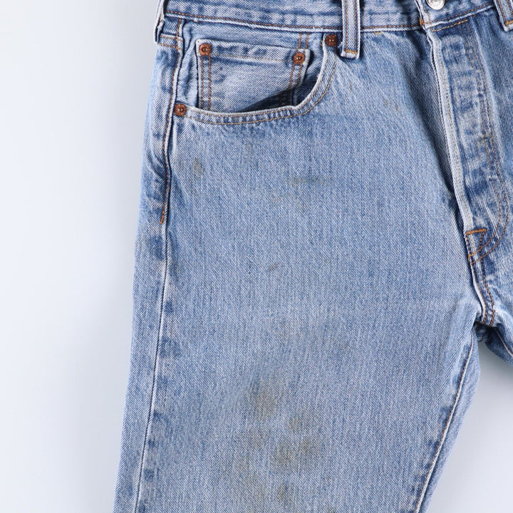 Levi's 501 straight denim pants for men, size W33 cotton blue type Vintage Second Hand