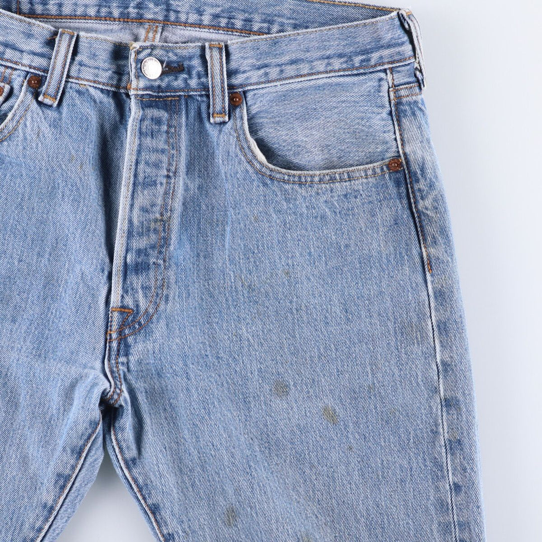 Levi's 501 straight denim pants for men, size W33 cotton blue type Vintage Second Hand