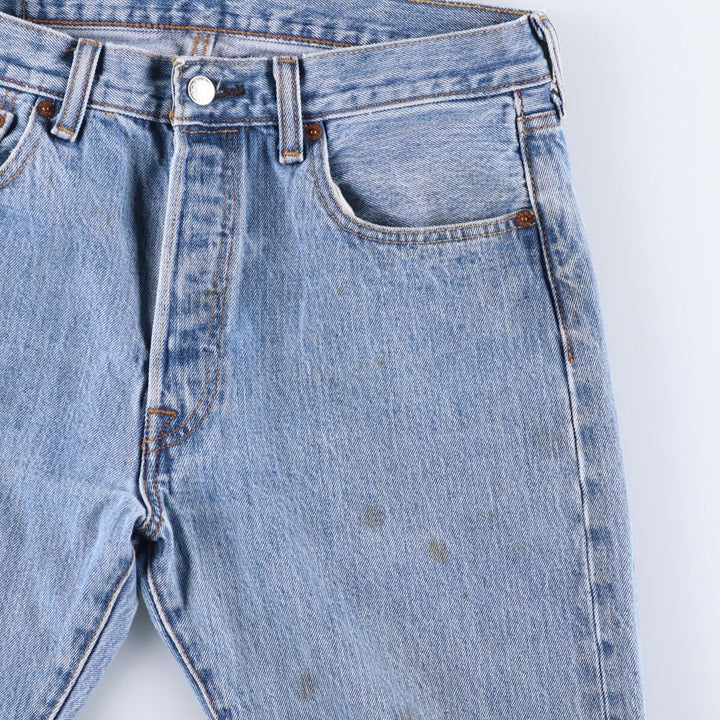 Levi's 501 straight denim pants for men, size W33 cotton blue type Vintage Second Hand