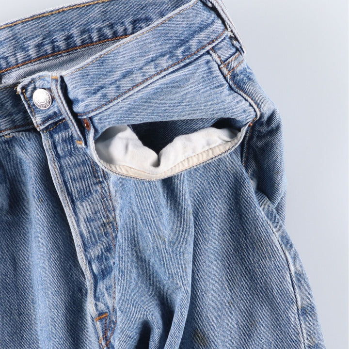 Levi's 501 straight denim pants for men, size W33 cotton blue type Vintage Second Hand