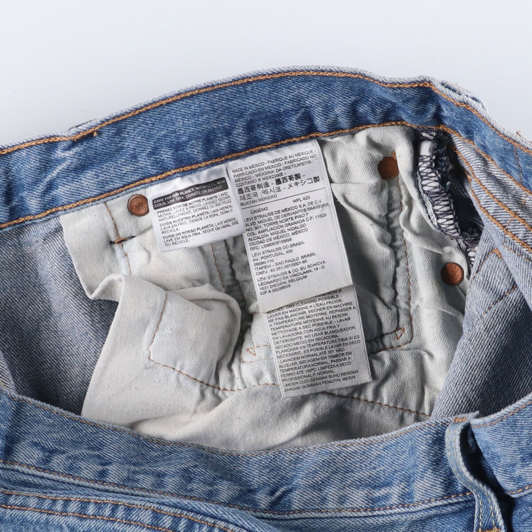 Levi's 501 straight denim pants for men, size W36 cotton blue type Vintage Second Hand