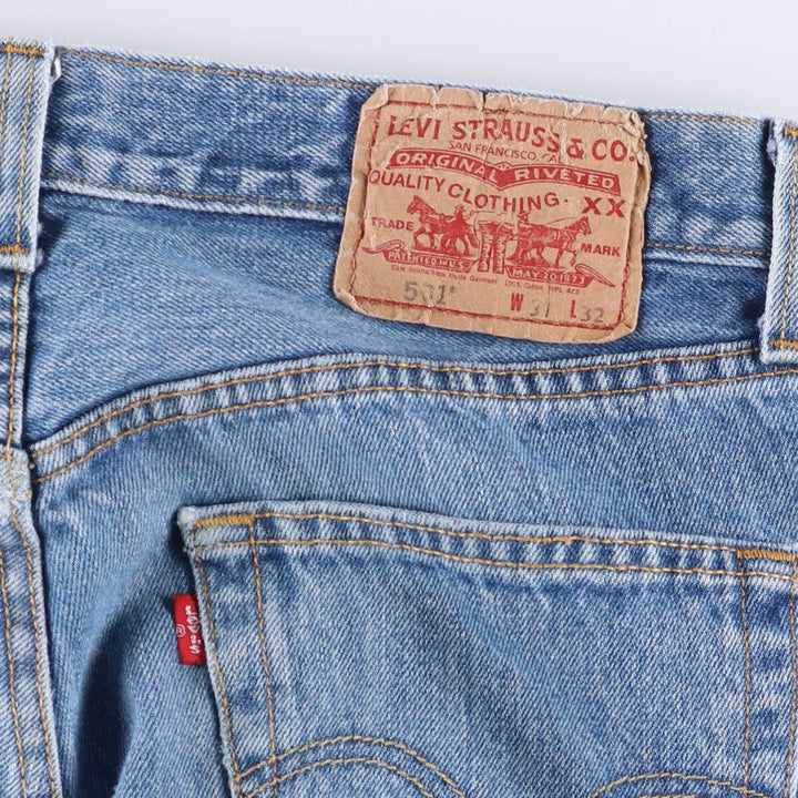 Levi's 501 straight denim pants for men, equivalent to w31 cotton blue type Vintage Second Hand