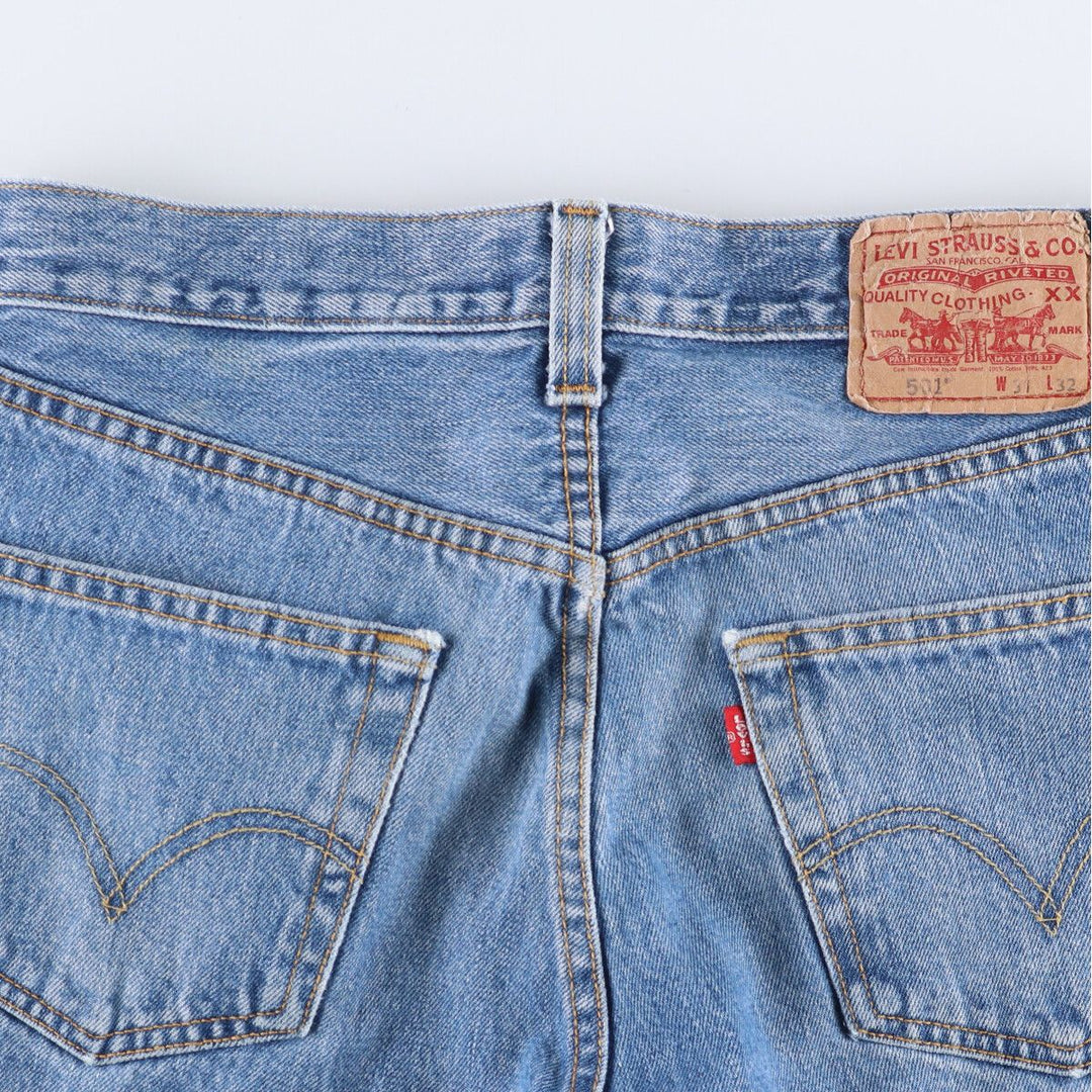 Levi's 501 straight denim pants for men, equivalent to w31 cotton blue type Vintage Second Hand