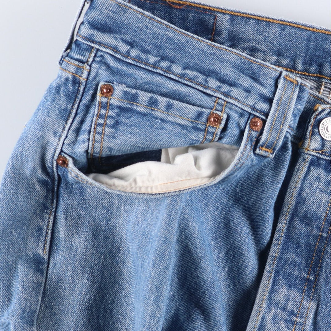 Levi's 501 straight denim pants for men, equivalent to w31 cotton blue type Vintage Second Hand