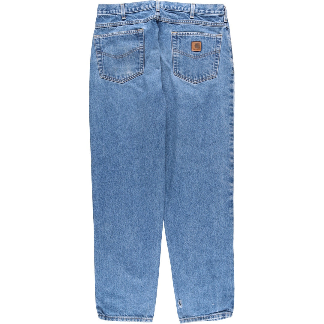 Carhartt Relaxed Fit Tapered Denim Pants for Men, W36 cotton blue type Vintage Second Hand