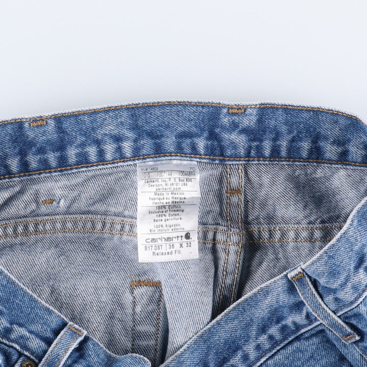 Carhartt Relaxed Fit Tapered Denim Pants for Men, W36 cotton blue type Vintage Second Hand