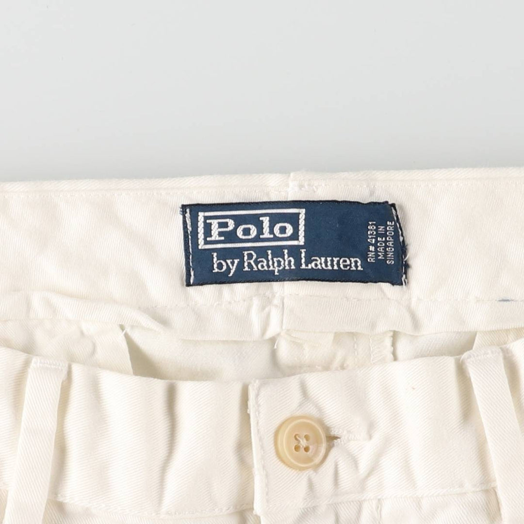 Ralph Lauren POLO by Ralph Lauren Chino Pants Men's W36 cotton white type Vintage Second Hand