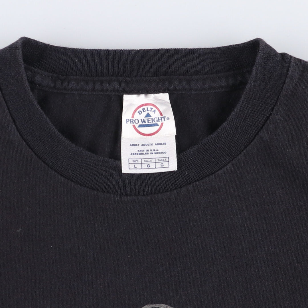 DELTA FAMILY GUY Family Guy Anime Character Print T-Shirt Men's L size cotton black type Vintage Second Hand